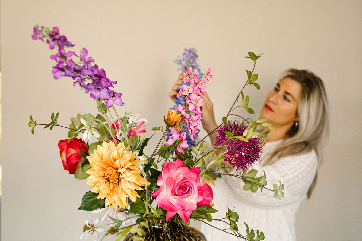 Bloemen zijden abonnement